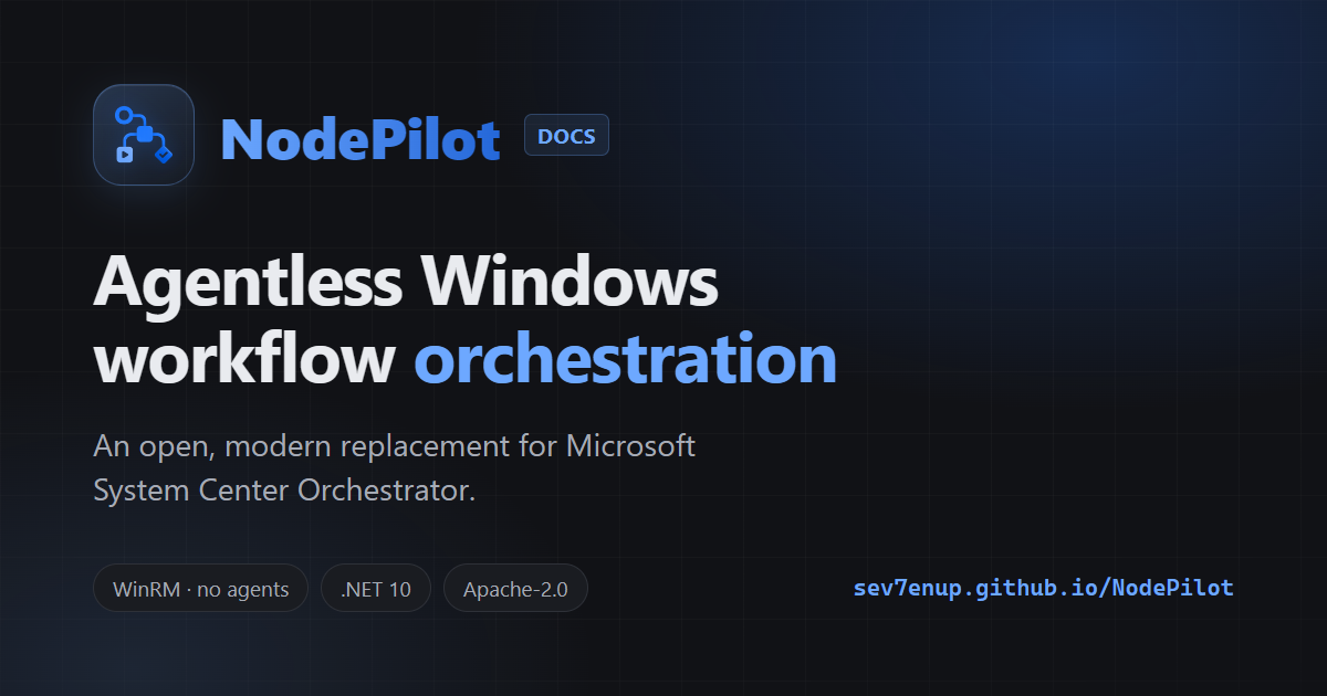 PowerShell, Windows automation and SCOrch migration | NodePilot
